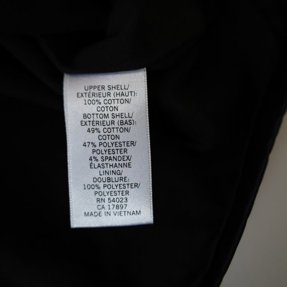 BANANA REPUBLIC Size 4 Black Strapless Cocktail Dress Velvet Satin - Picture 8 of 11